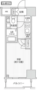 レジディア笹塚Ⅱ【11階】の間取り