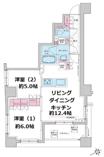 ステラメゾン三軒茶屋【13階】の間取り