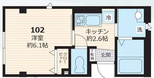 マイキャッスル【102号室号室】の間取り
