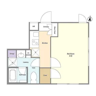 コンポジット中目黒【4階】の間取り