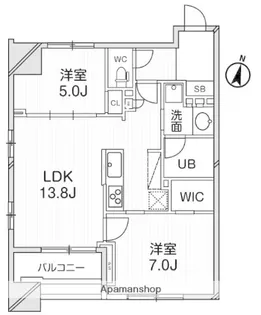 GRAN PASEO明大前【6階】の間取り
