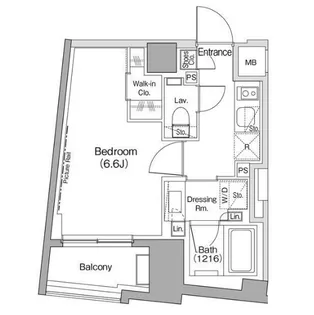 ザ・パークハビオ新高円寺【1階】の間取り