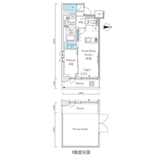 ウエリスアーバン中野坂上【3階】の間取り