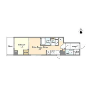 JP NOIE 駒沢大学【3階】の間取り