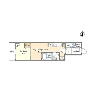 JP NOIE 駒沢大学【4階】の間取り