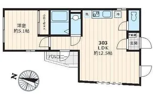 ボウ ベルズ ハウス笹塚【303号室号室】の間取り