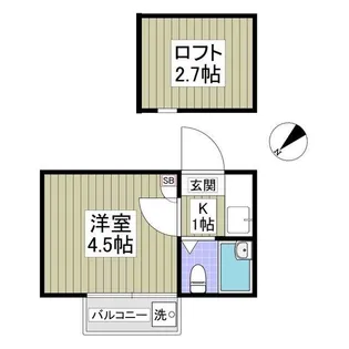 東高円寺オーキッド・コート【2階】の間取り