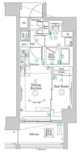東京都中野区本町5丁目【マンション】の間取り
