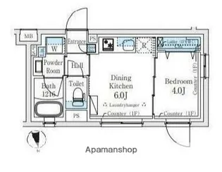 CREAL PREMIER 笹塚【1階】の間取り
