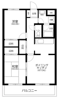 東京都世田谷区祖師谷6丁目【マンション】の間取り