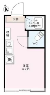 東京都渋谷区初台1丁目【アパート】の間取り