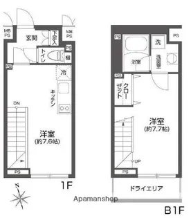 東京都杉並区高円寺南4丁目【マンション】の間取り