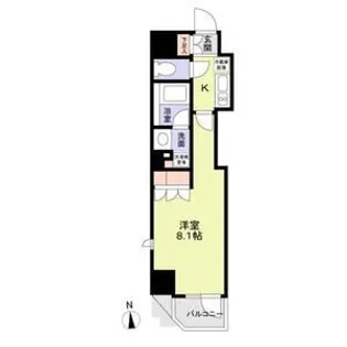 ジオエント中野【5階】の間取り