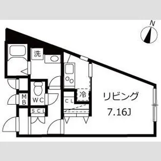 ブランシェ新中野【4階】の間取り