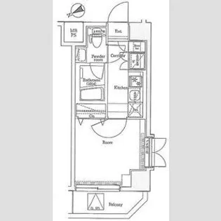 プレミアムキューブ新中野【5階】の間取り