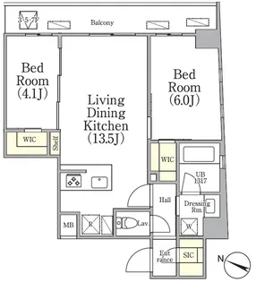 アジールコート三軒茶屋【3階】の間取り