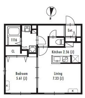 東京都中野区弥生町2丁目【マンション】の間取り