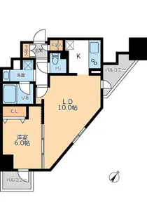 ドゥーエ幡ヶ谷【8階】の間取り