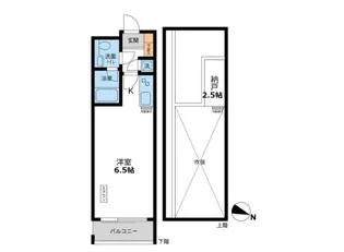 CASSIA目黒【0218号室】の間取り