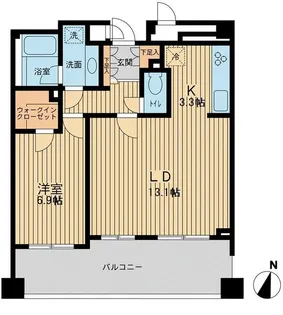 アーデン駒沢パークフロント【7階】の間取り