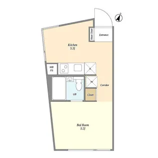 EST LARGO SHIBUYA【3階】の間取り