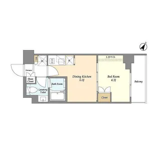 ベルファース駒沢三丁目【2階】の間取り