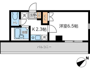 ラクラス杉並方南町【5階】の間取り