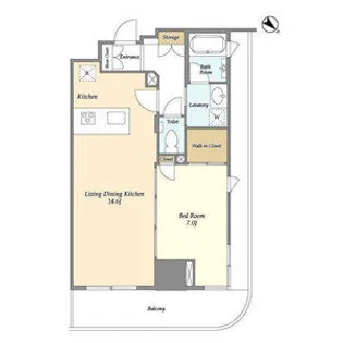 フロンティア新宿タワー【6階】の間取り