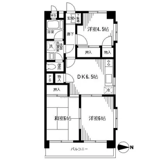 用賀ガーデンフラッツ【3階】の間取り
