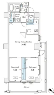 オーパスレジデンス南青山【3階】の間取り