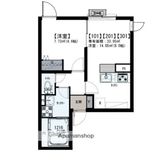 IXO南台(イクシオミナミダイ)【3階】の間取り