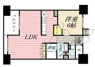 コンフォリア渋谷WEST【10階】の間取り