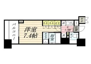 コンフォリア渋谷WEST【9階】の間取り