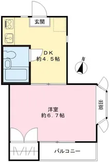 メゾンボヌール【101号室号室】の間取り