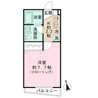 東京都目黒区東が丘1丁目【アパート】の間取り