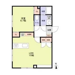 VISTA MINAMIDAI【1階】の間取り