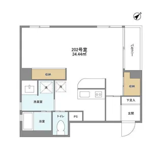 PATH代々木上原【2階】の間取り