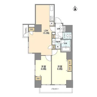 エムレジデンス渋谷神泉【16階】の間取り