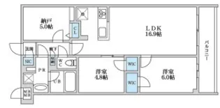 SーRESIDENCE富士見ヶ丘AFFORD【5階】の間取り