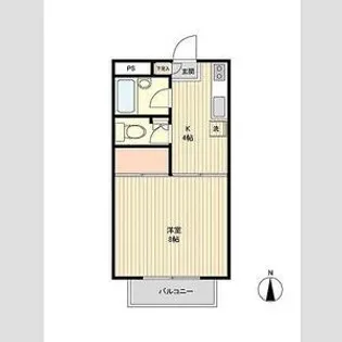 ハウス松園【1階】の間取り