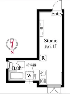 アパートメントクロ三軒茶屋【1階】の間取り