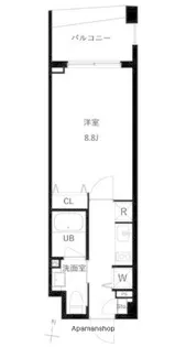 1Rの間取り画像
