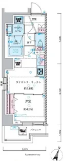 東京都渋谷区幡ヶ谷1丁目【マンション】の間取り