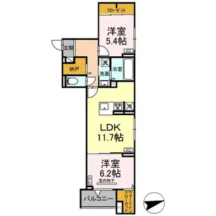 セレスティア祖師谷【2階】の間取り