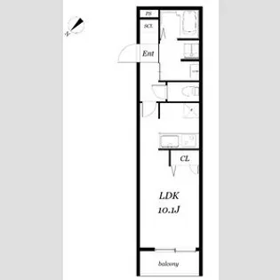カストアンカ学芸大学【203号室】の間取り