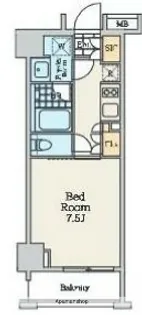 東京都中野区弥生町5丁目【マンション】の間取り