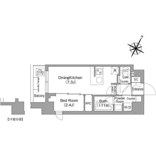 コンフォリア・リヴ新中野SOUTH【2階】の間取り