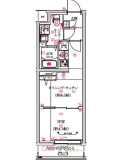 レガリス武蔵小山【1階】の間取り