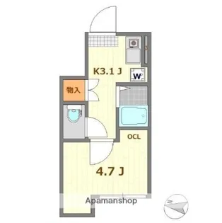 東京都世田谷区松原2丁目【アパート】の間取り