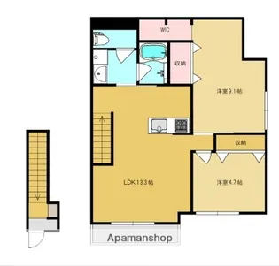 東京都杉並区方南1丁目【アパート】の間取り
